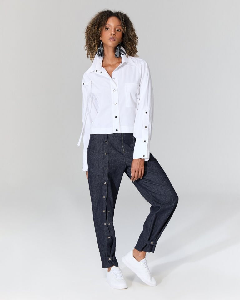 Nora Tasarım Gömlek (Beyaz)