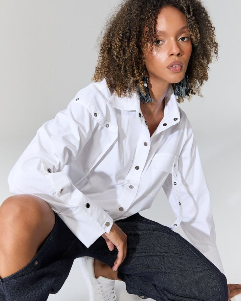 Nora Tasarım Gömlek (Beyaz)