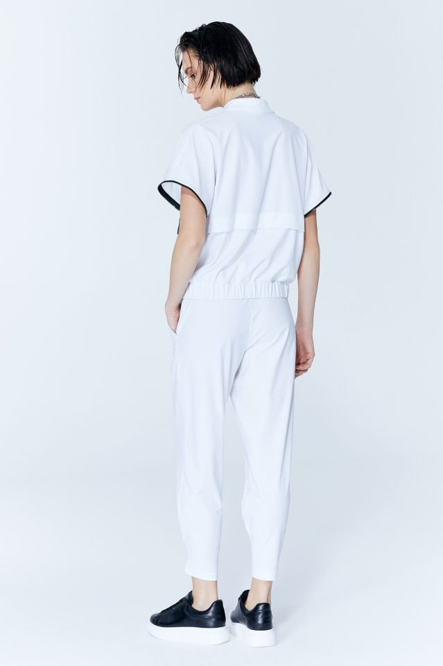 Çıtçıt Detaylı Pantolon (beyaz)