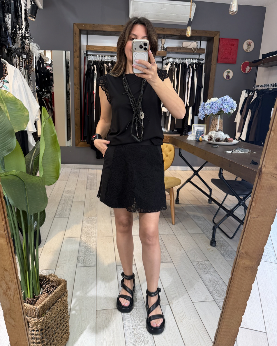 Emma Şort Etek (Siyah)