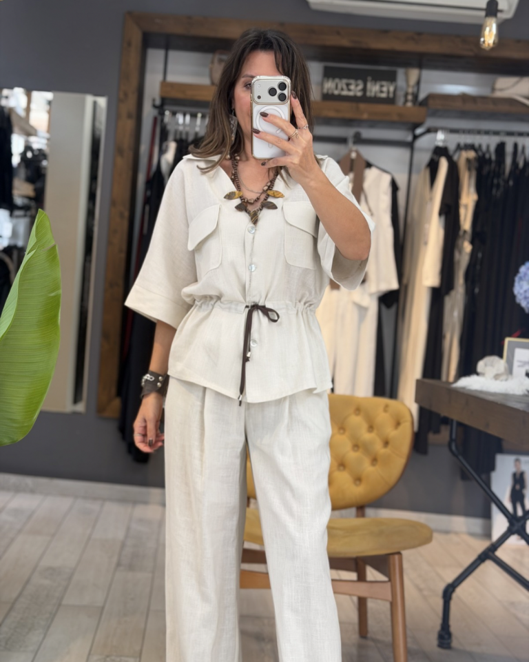 Maren Keten Gömlek (kum rengi)