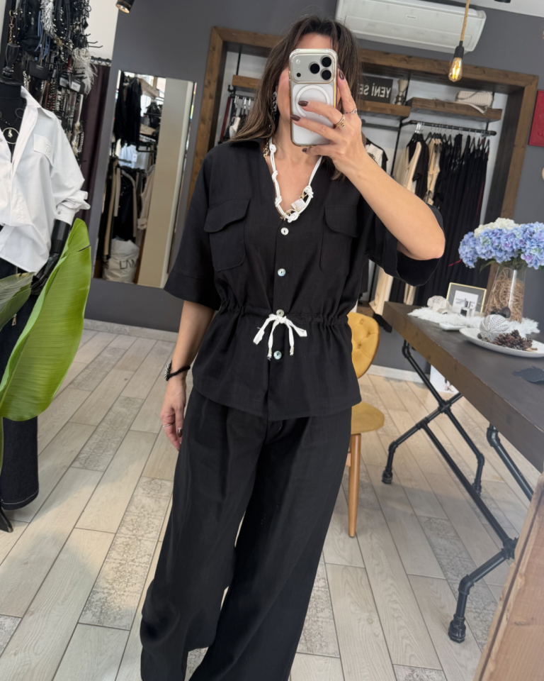 Maren Keten Gömlek (siyah)