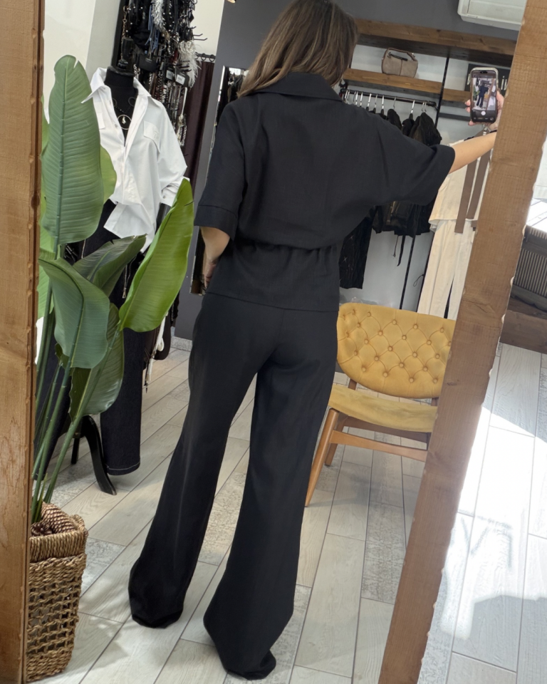 Maren Keten Gömlek (siyah)