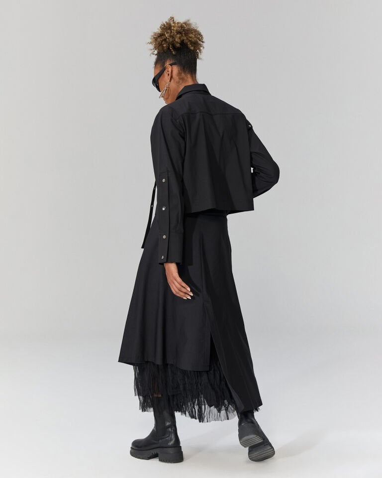 Gwen Tül Detaylı Etek