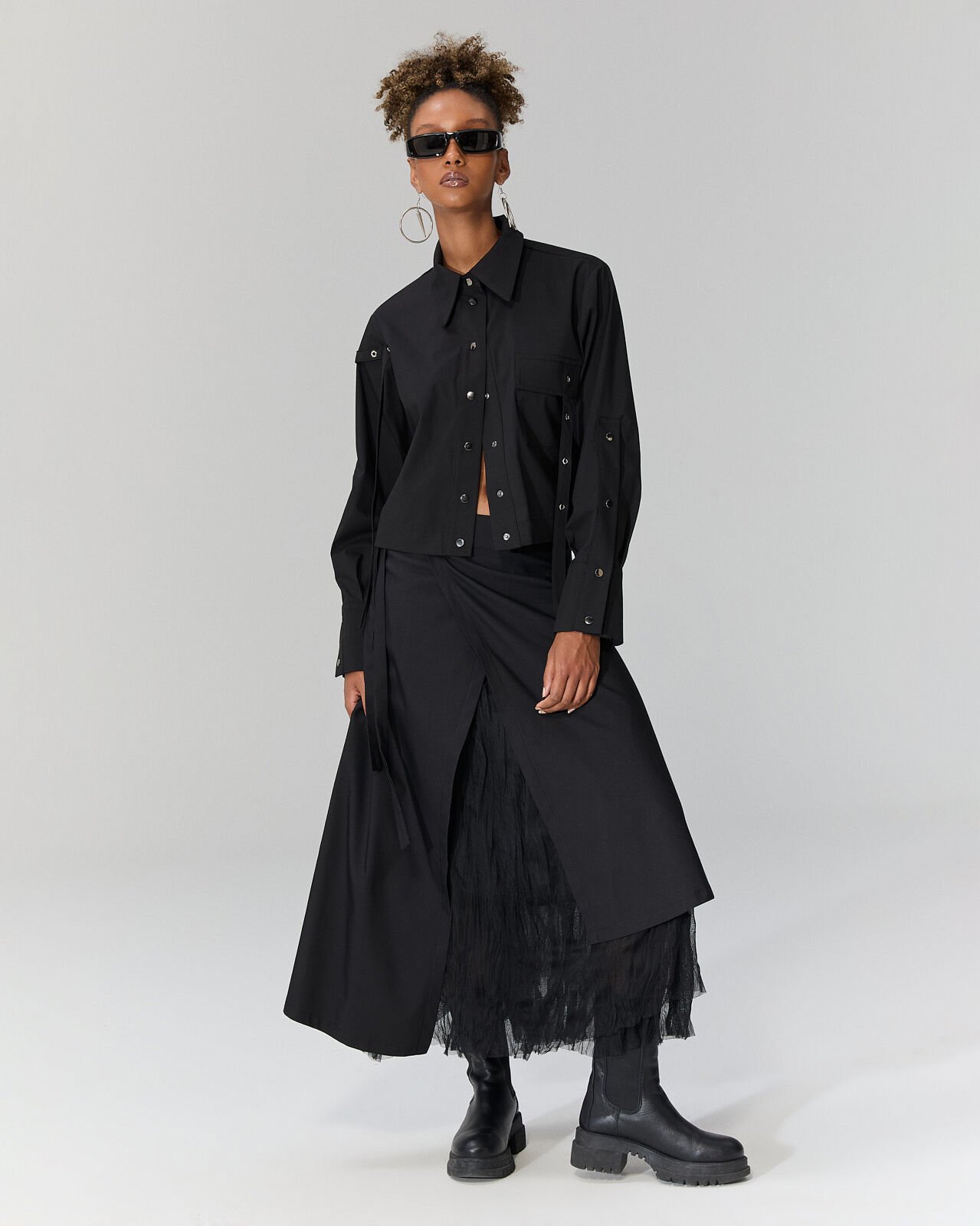 Gwen Tül Detaylı Etek