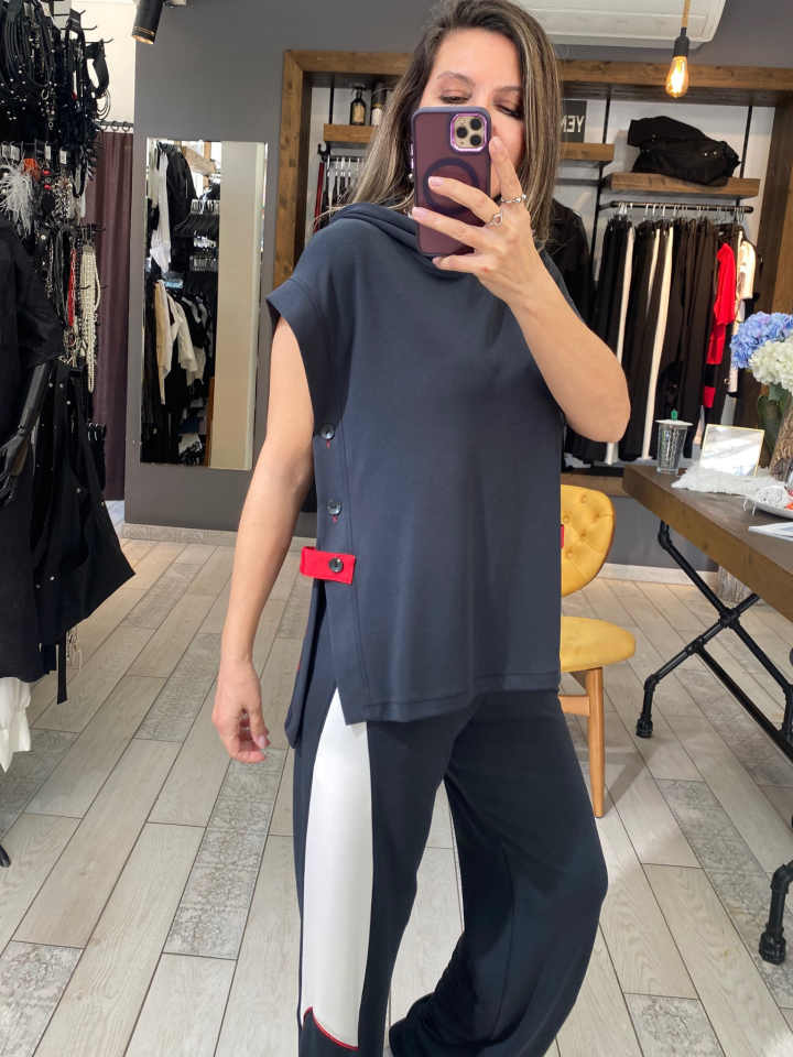 Wilson Modal Kolsuz Sweatshirt (siyah)