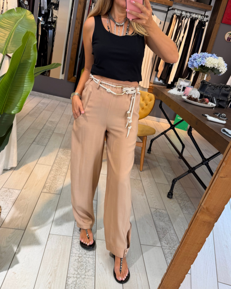 Sophia Kemerli Rahat Pantolon (bej)
