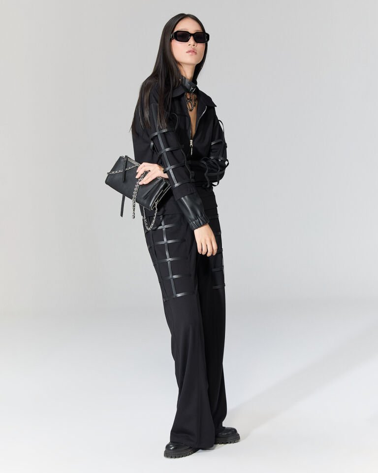 Zincir Detaylı Çanta (Siyah)