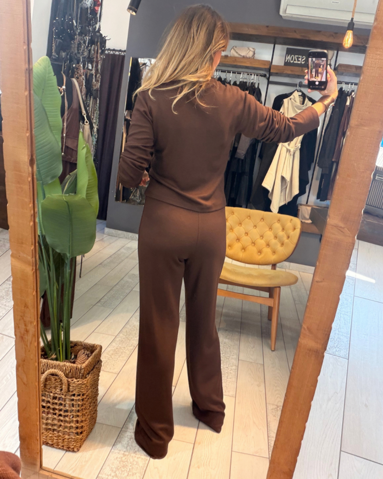 Anissa Çıtçıtlı Bluz (kahverengi)